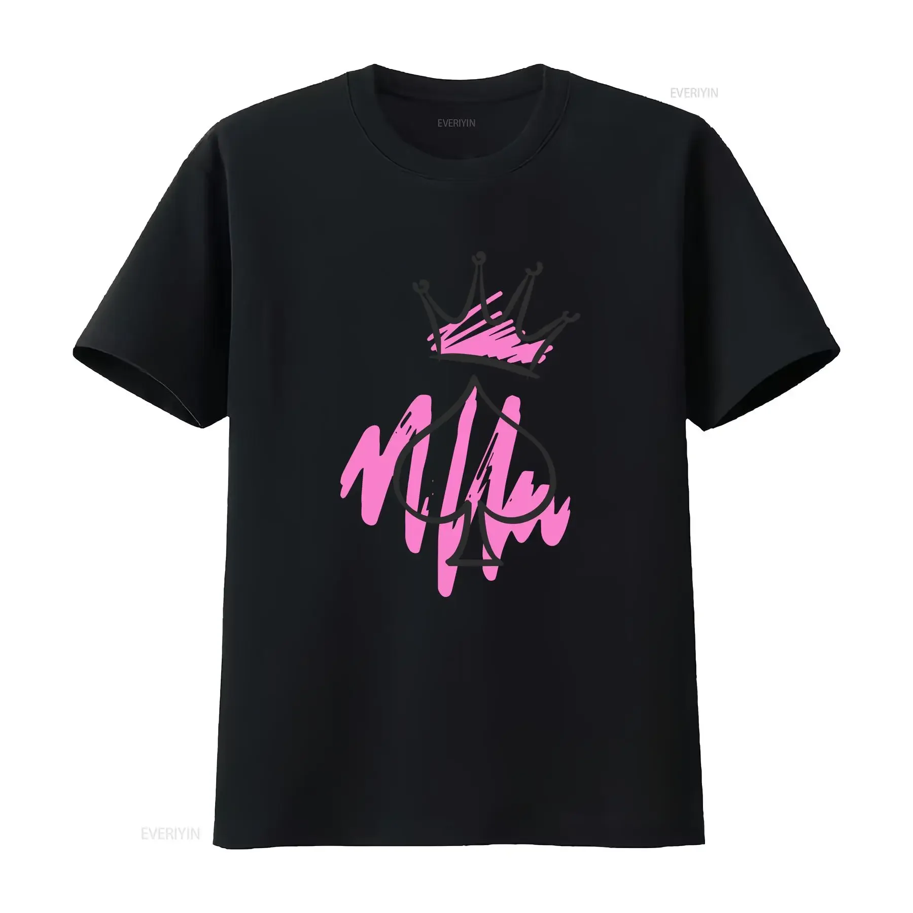 Flirty Queen of Spades T Shirt with Crown Spade Simple and Bold Express Delivery Available vintage Washed fashion Soft homme