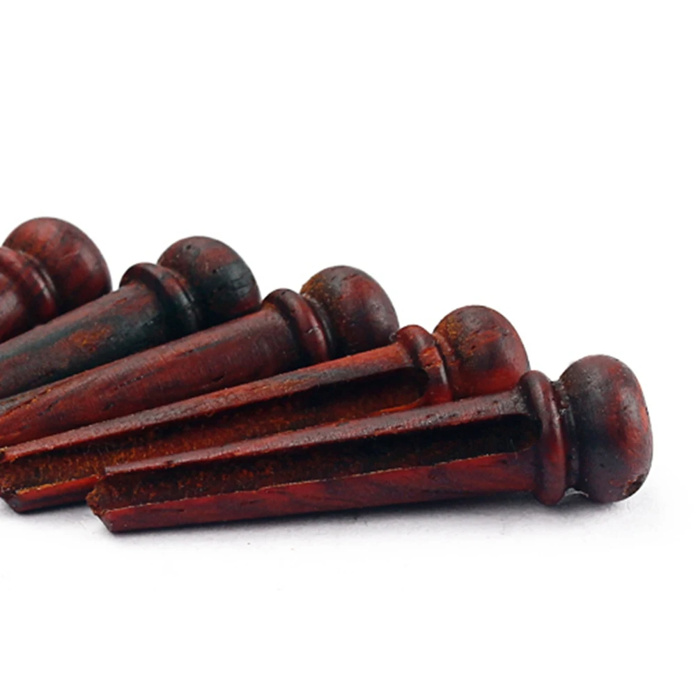 

6 pcs Maple Bridge String Pegs Natural Wood Guitar End Pins For Acoustic Folk Guitar Replacement Parts Enhance Sound Clarity
