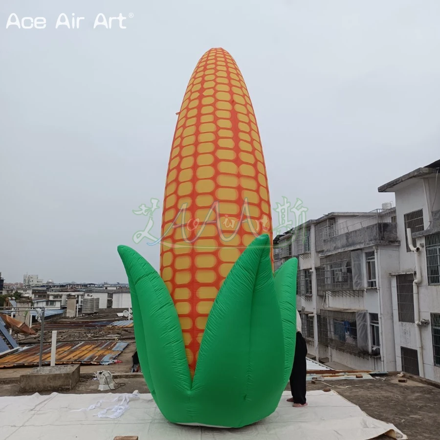 

High Quality Giant Inflatable Corn Cob/Corn Replica Inflatable Maize Model with Air Blower for Sale