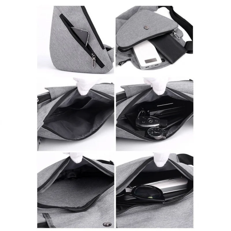 Oxford Chest  Bags Men Women Bag Waterproof Travel Pack Single-Shoulder