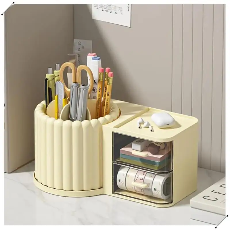 Drawer Cosmetic Storage Box Large Capacity Makeup Organizer Home Skin Care Desktop Lipstick Brush Storage Tool