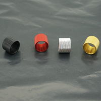 Aluminum 14mm Counterclockwise Thread Pipe Thread Protection Cap M14x1LH Tube Adapter Black Red Silver Gold
