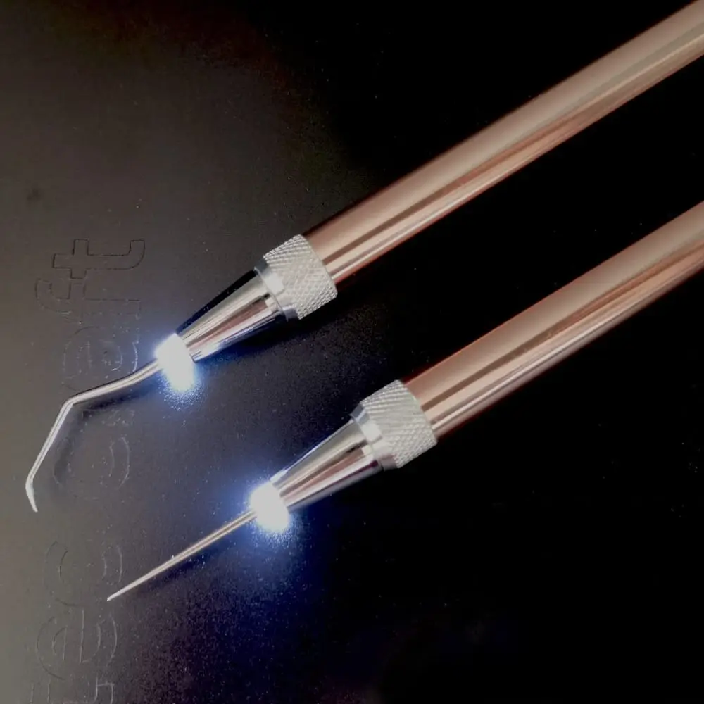 Anti-Slip Iron-on Project Cutter With LED Light Handheld Installation Vinyl Weeding Pen Weeding Pen With Hooks