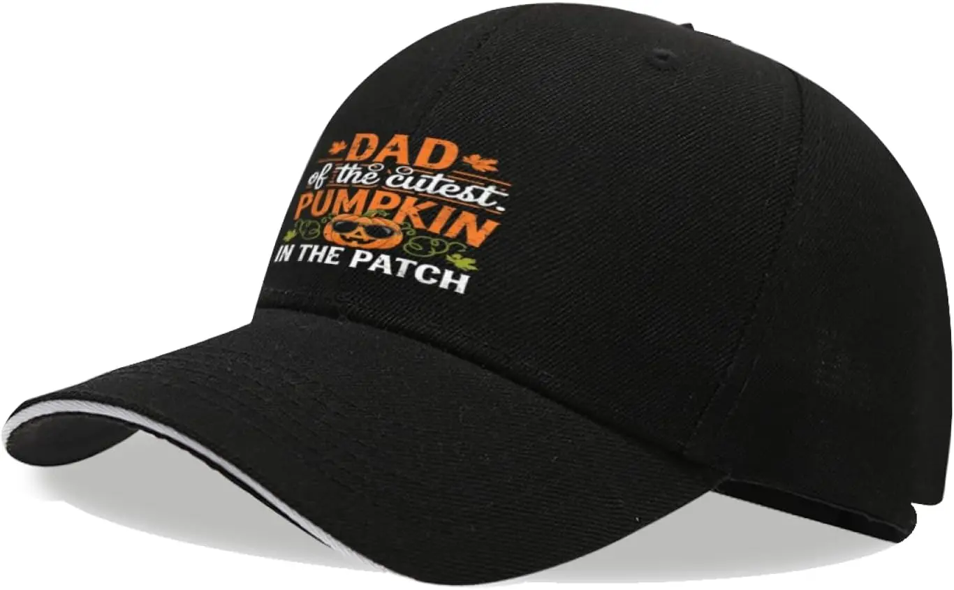 Daddy of The Cutest Pumpkin in The Patch Daddy Halloween | Lightweight Soft Cotton Cap Breathable Baseball Cap
