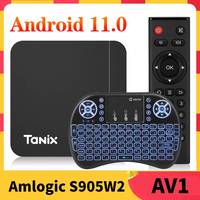 Smart TV Box Android 11 Tanix W2 Amlogic S905W2 Android 11.0 Media Player H.265 AV1 Dual Wifi HDR 10+ 2GB16GB Set Top Box 4G64G