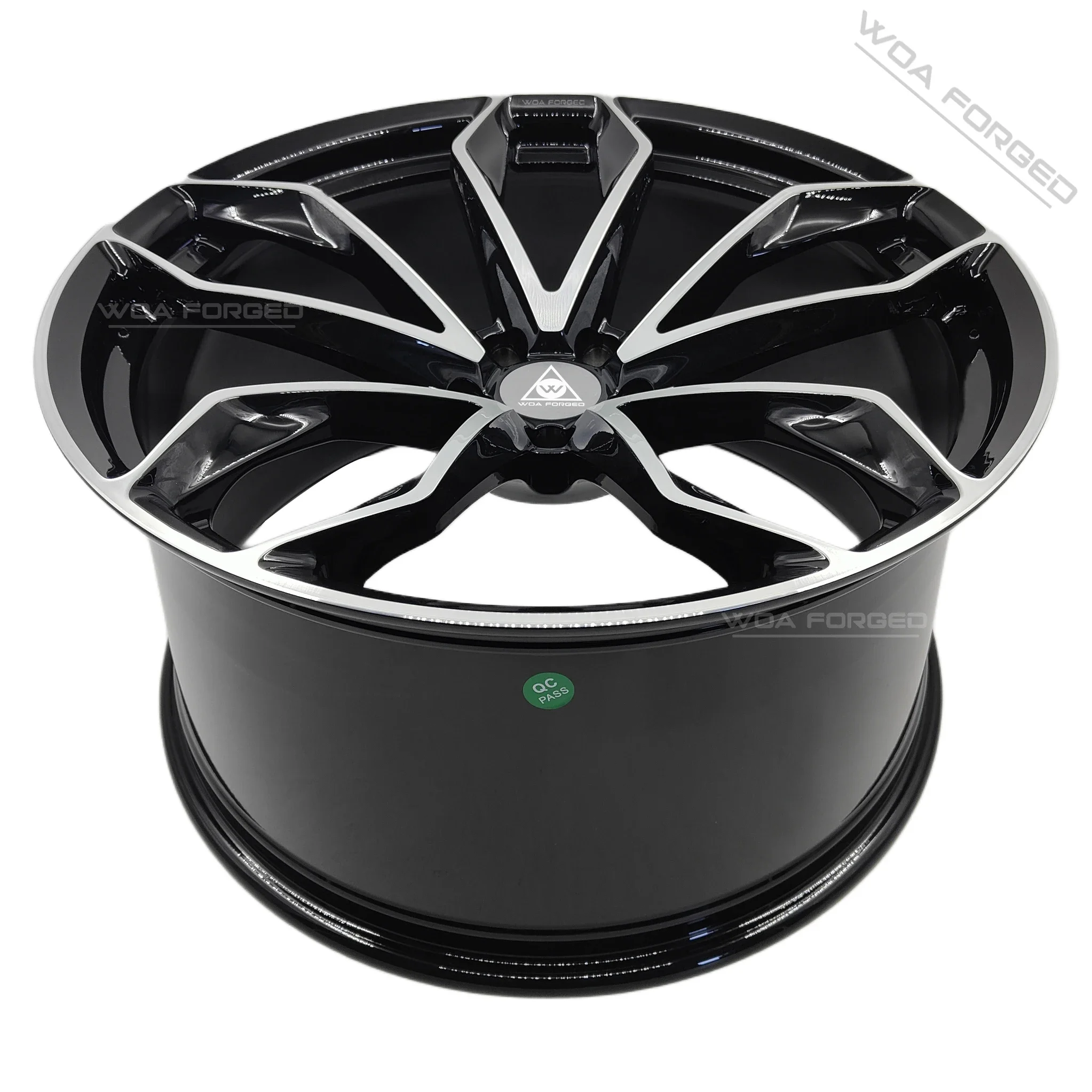 وجه آلة أسود لامع جديد 18 19 20 21 22 بوصة جنوط عجلات مصنوعة من خليط معدني مزورة ، لسيارات BMW M3 M4 M5 M6 M8 X5M X6M ، رينج روفر ، فيراري #4