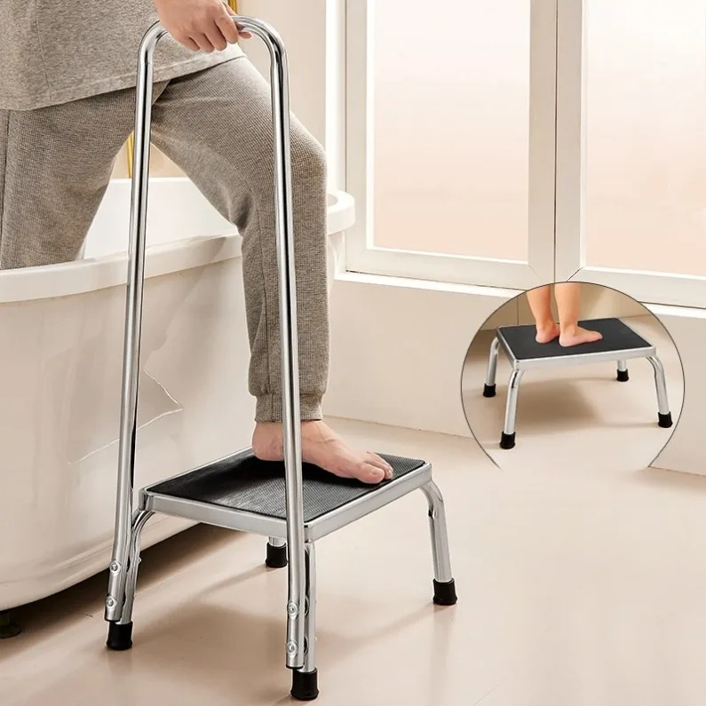 Non-Slip Step Stool,Heavy-Duty Multi-Purpose Footstool for Elderly Pregnant Disabled Kids,Bathroom Kitchen Sofa Use