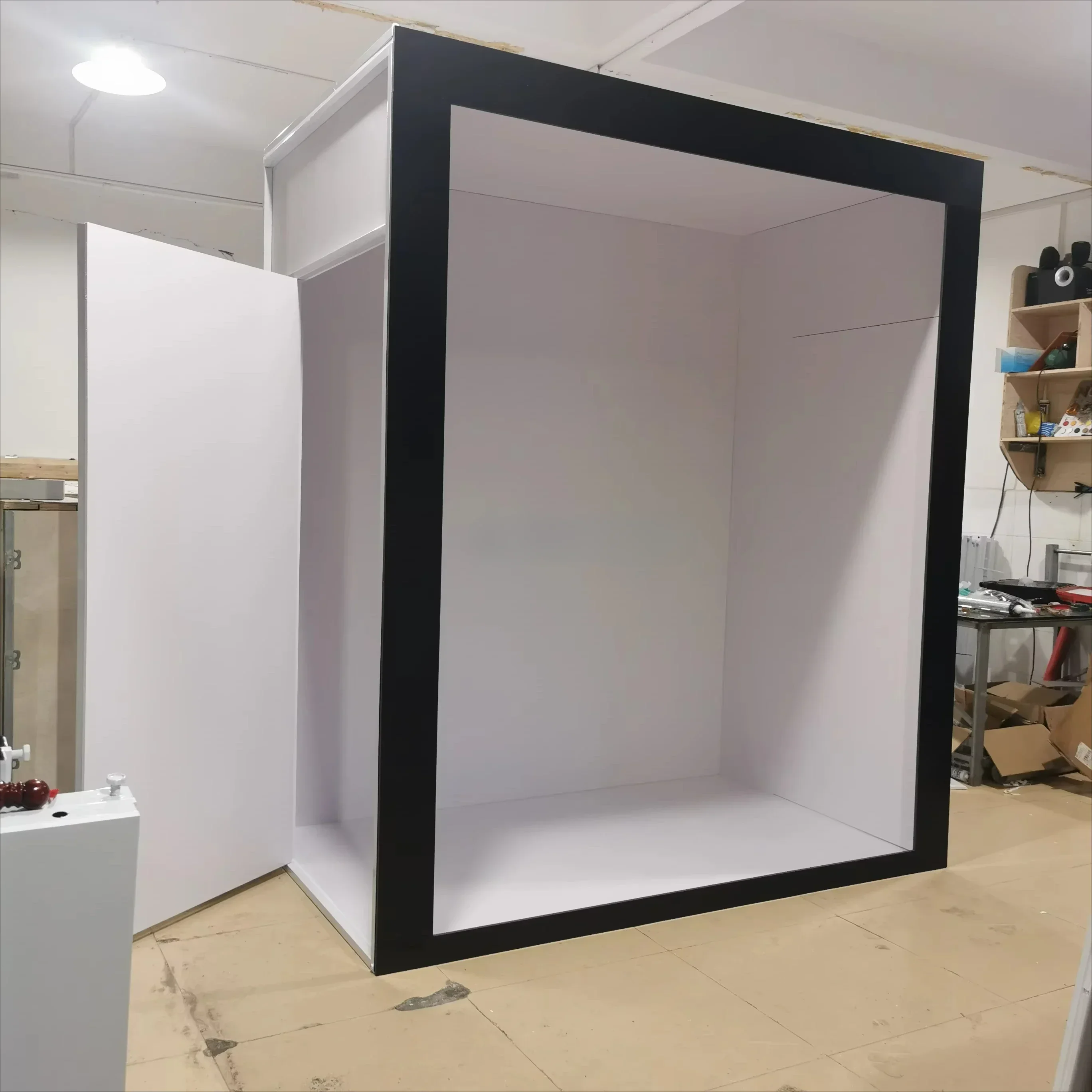 

New Wedding magazine box wholesale metal iron white customization acrylic vogue photo booth box