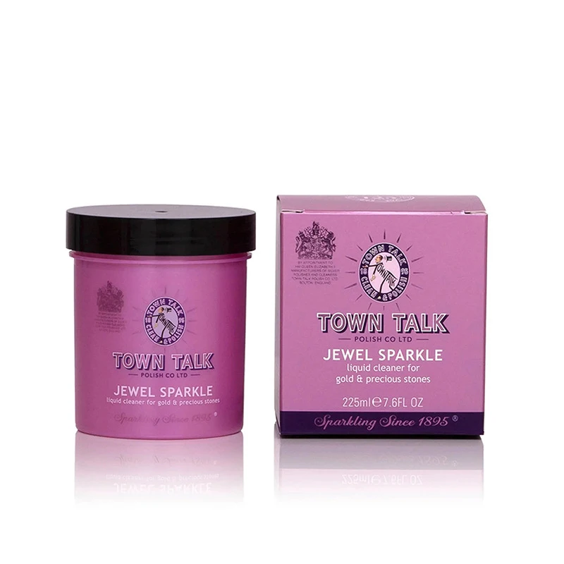 

Town Talk Jewel Sparkle Dip Cleaner 225ml Gold Platinum Silver Jewellery Cleaning Solution Diamond Gemstone Clean Liquid