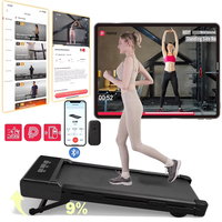 Foldable Treadmill 9% Incline 3.8mph/6kph Walking Pad for Home Treadmills LCD Screen APP Monitoring 3.0HP Motor Exercise Machine