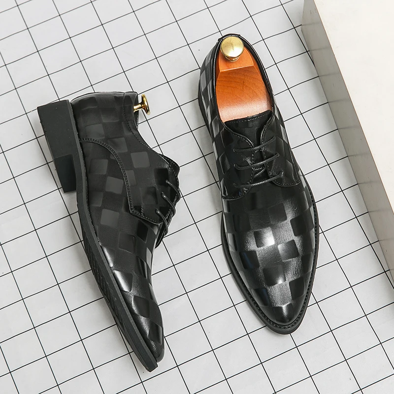 

Large Size 48 European American Men Shoes Business Style Soft Comfortable Personalized Fashionable Trendy Wedding Shoes