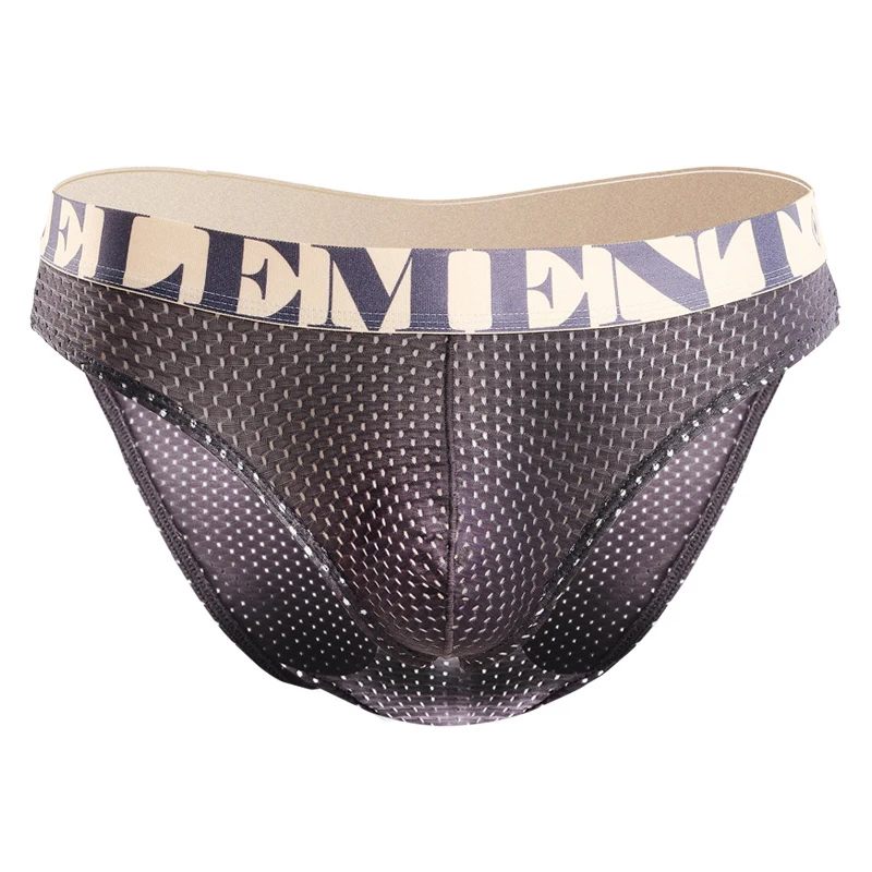 Intimo da uomo Slip estivi sottili in seta di ghiaccio Pantaloncini traspiranti in rete a vita media Sport taglie forti