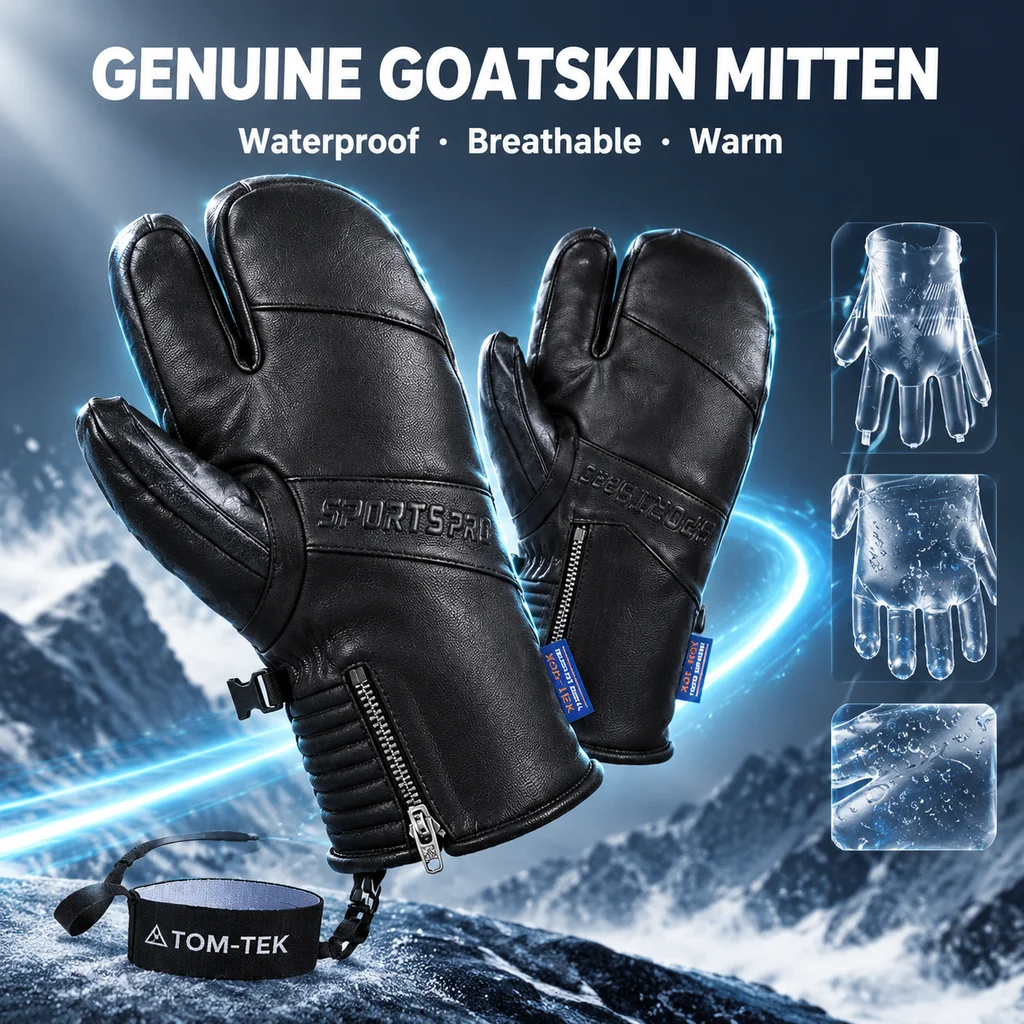 Winter Ski Gloves  Waterproof Plus Velvet Warm Snowboard Gloves Plus Velvet Warm Men's And Women's Cold-proof Gloves Snowboard