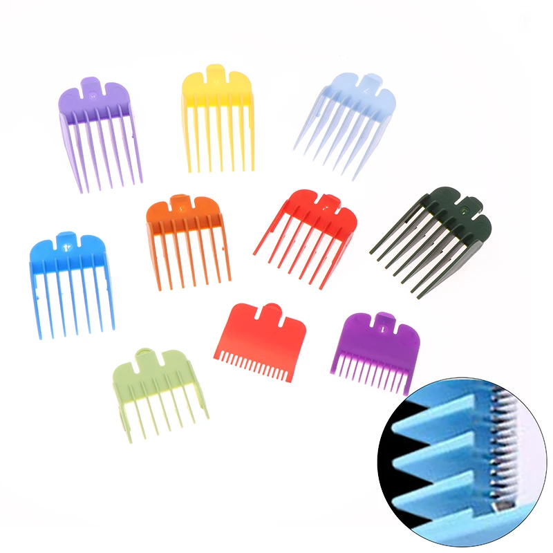 2/3/8/10Pcs Hair Clipper Limit Comb Guide Limit Comb Trimmer Guards Attachment 3-25mm Universal Colorful