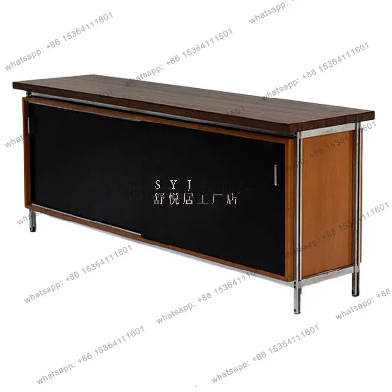 

Vintage floor-to-ceiling storage sideboard, small living room, chest of drawers