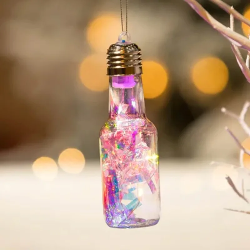 

Christmas LED Ball Lights Ornaments Luminous Bottle Ornaments Mall Shop Christmas Tree Scene Layout Dress Up Window Pendant
