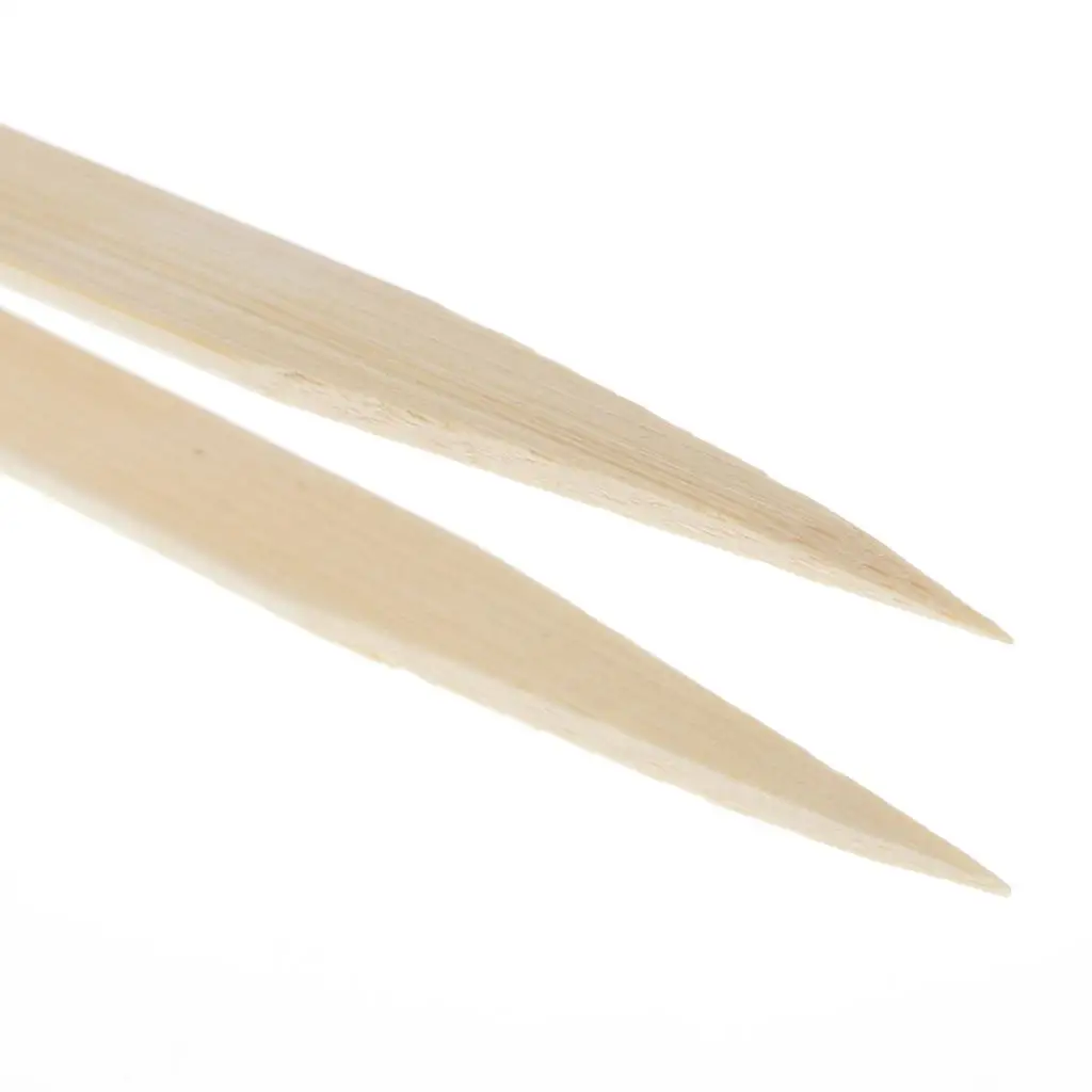 Polished Bamboo Tweezers 15cm Wooden Nipper Tool for Crafting Scented Tea Pet Food and Puzzle Wood