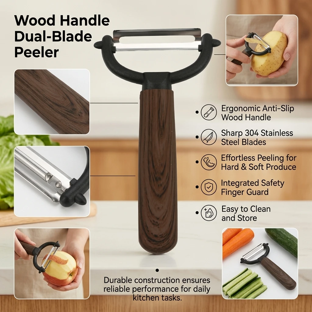 Manual Peeling Machine Durable Stainless Steel Peeler For Potatoes Cucumbers Fruits Vegetables Household Appliance Accessory