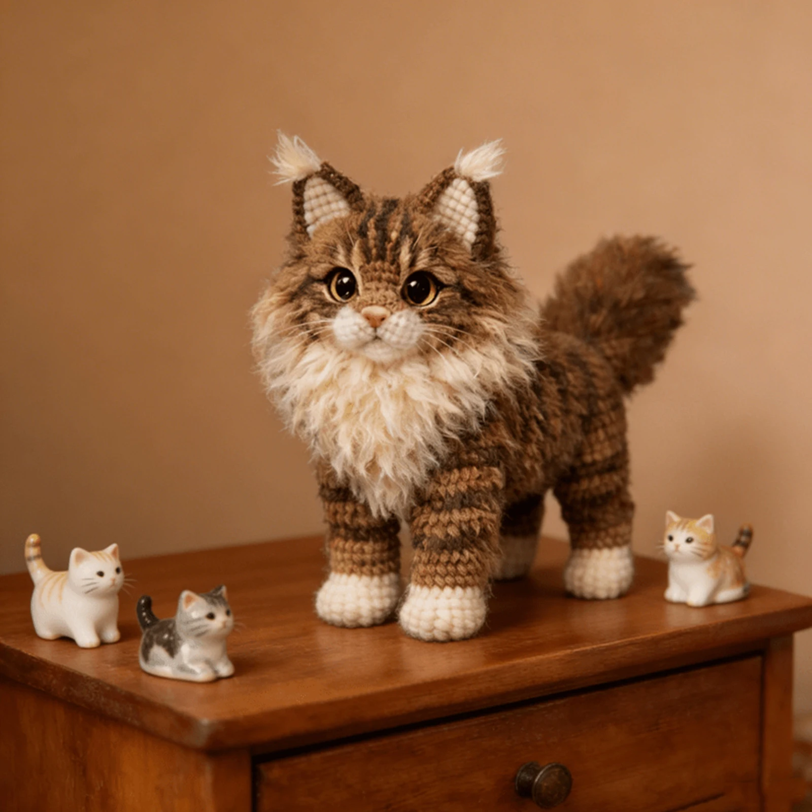 Kit de crochet pour chat tigré - Art Craft Yarn avis et prix