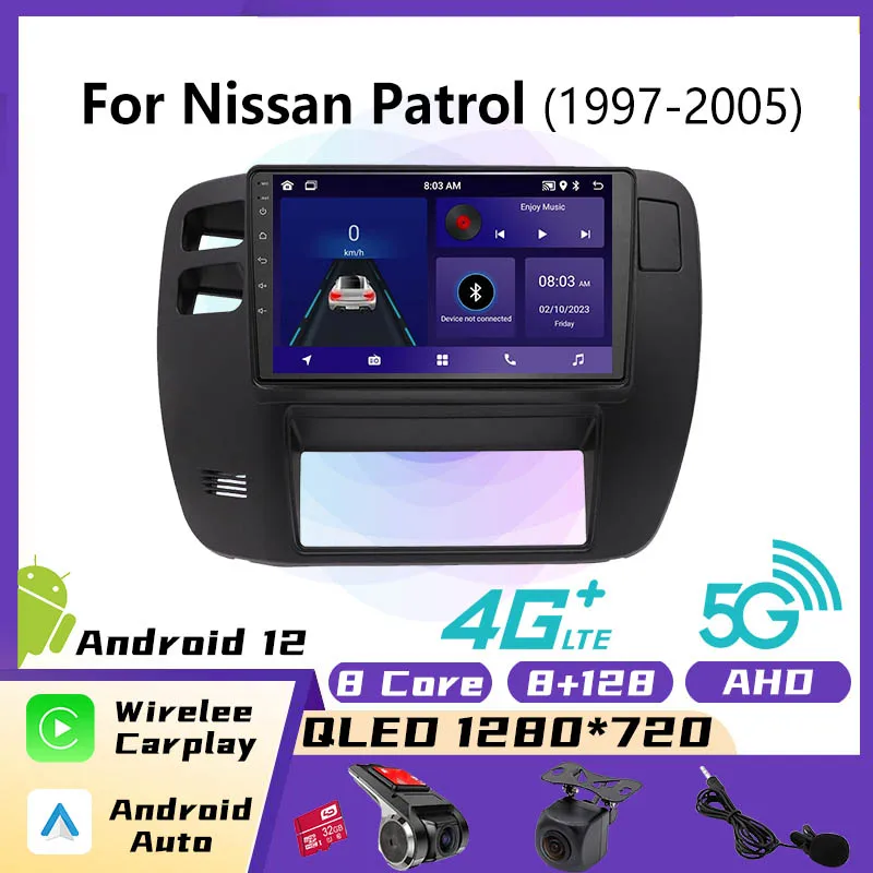 

Автомобильный радиоприемник 2 Din Android для Nissan патруль 1997-2005 CarPlay Стерео GPS навигация мультимедийный плеер авторадио аудио 4GLTE
