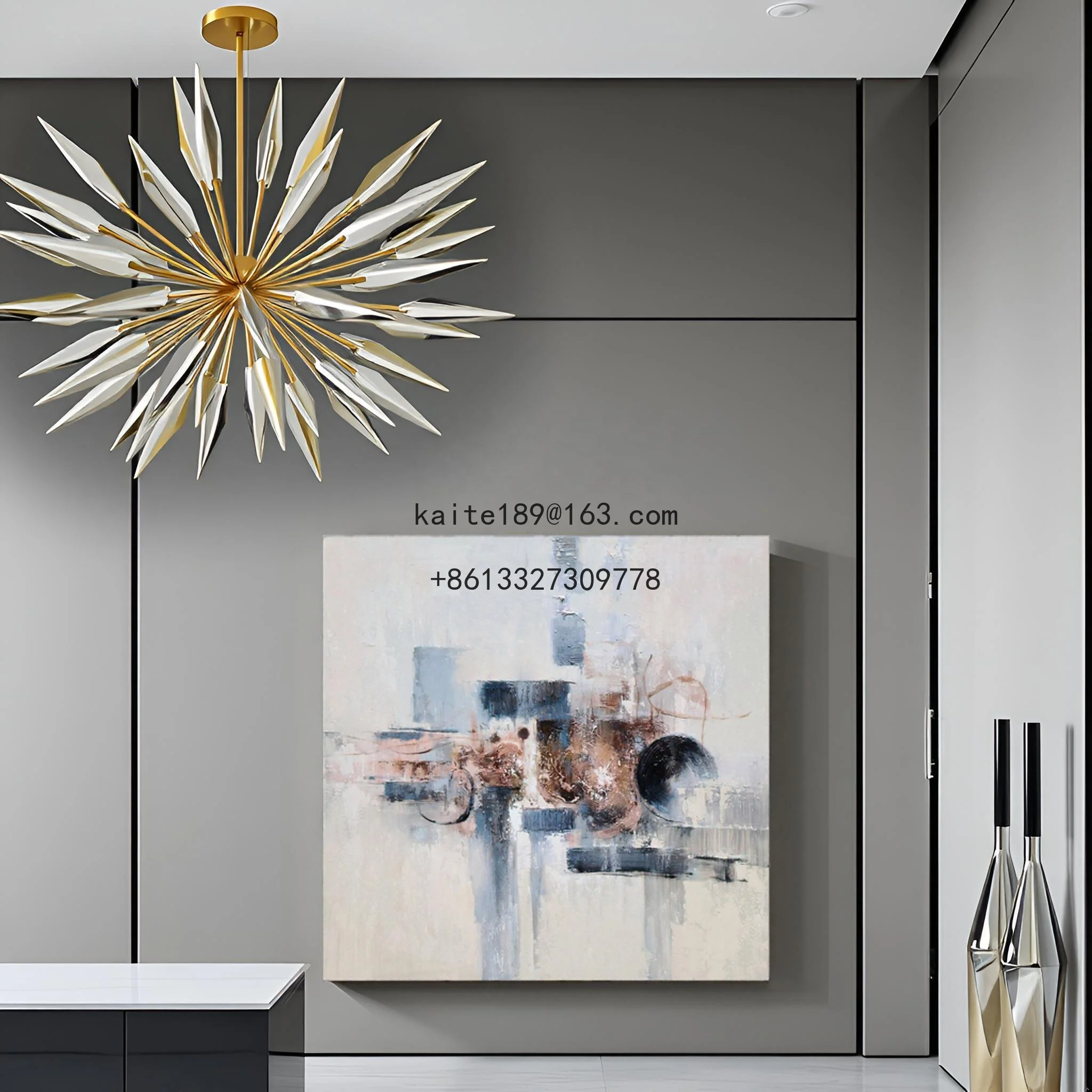 Factory Direct Mural Oil Painting Canvas Abstract Modern Texture Handmade Acrylic Art Subject Still Life