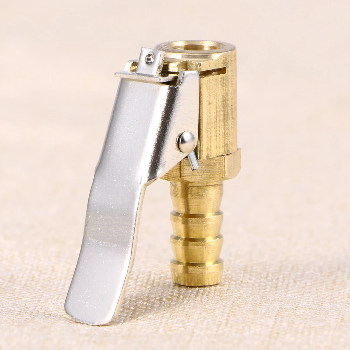 

8mm Tire Inflator Valve Air Chuck Connector for 6mm 8mm Bore Hose Garage Industrial Systems Pneumatic Pump Clamps