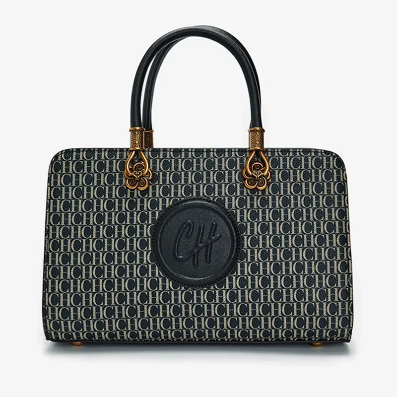 

Многофункциональная женская сумка-тоут с внутренним отделением, дизайнерская круглая дизайнерская легкая роскошная брендовая сумка через плечо с монограммой