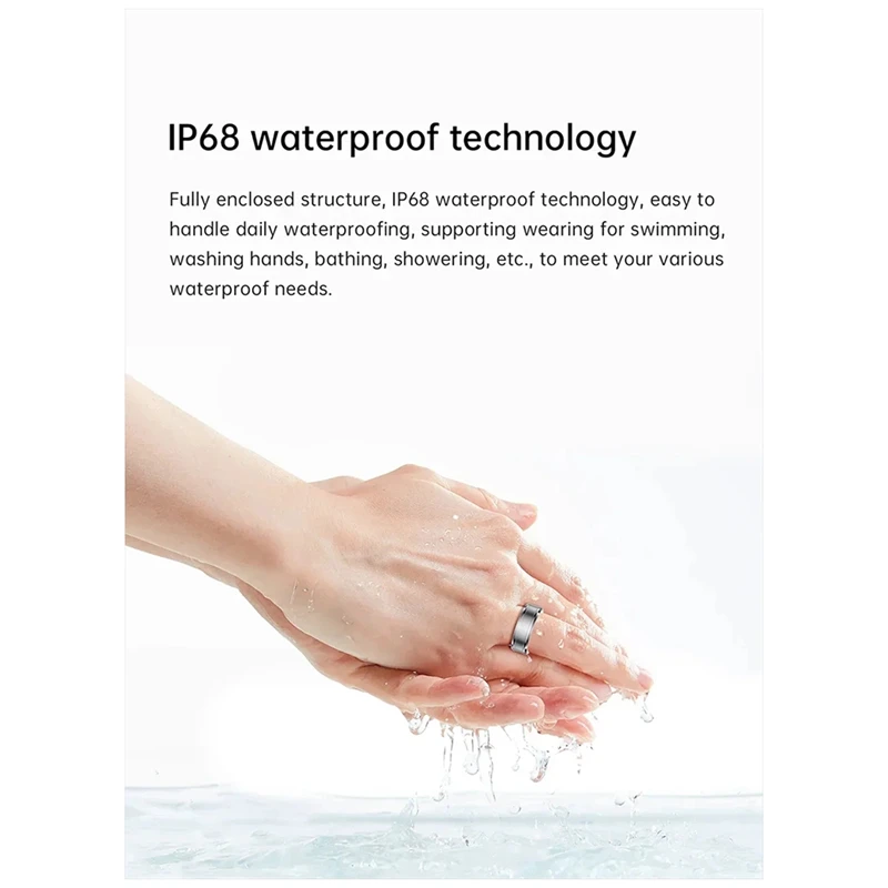 Умное кольцо, устройство для фитнеса с датчиком температуры тела