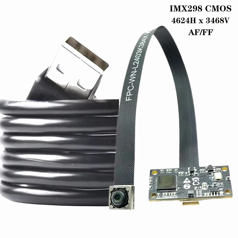 IMX298 HD 16MP 4K FPC+PCB 4624H x 3468V USB2.0 Camera module Free drive AF/FF 78 degree Used for document scanning and shooting