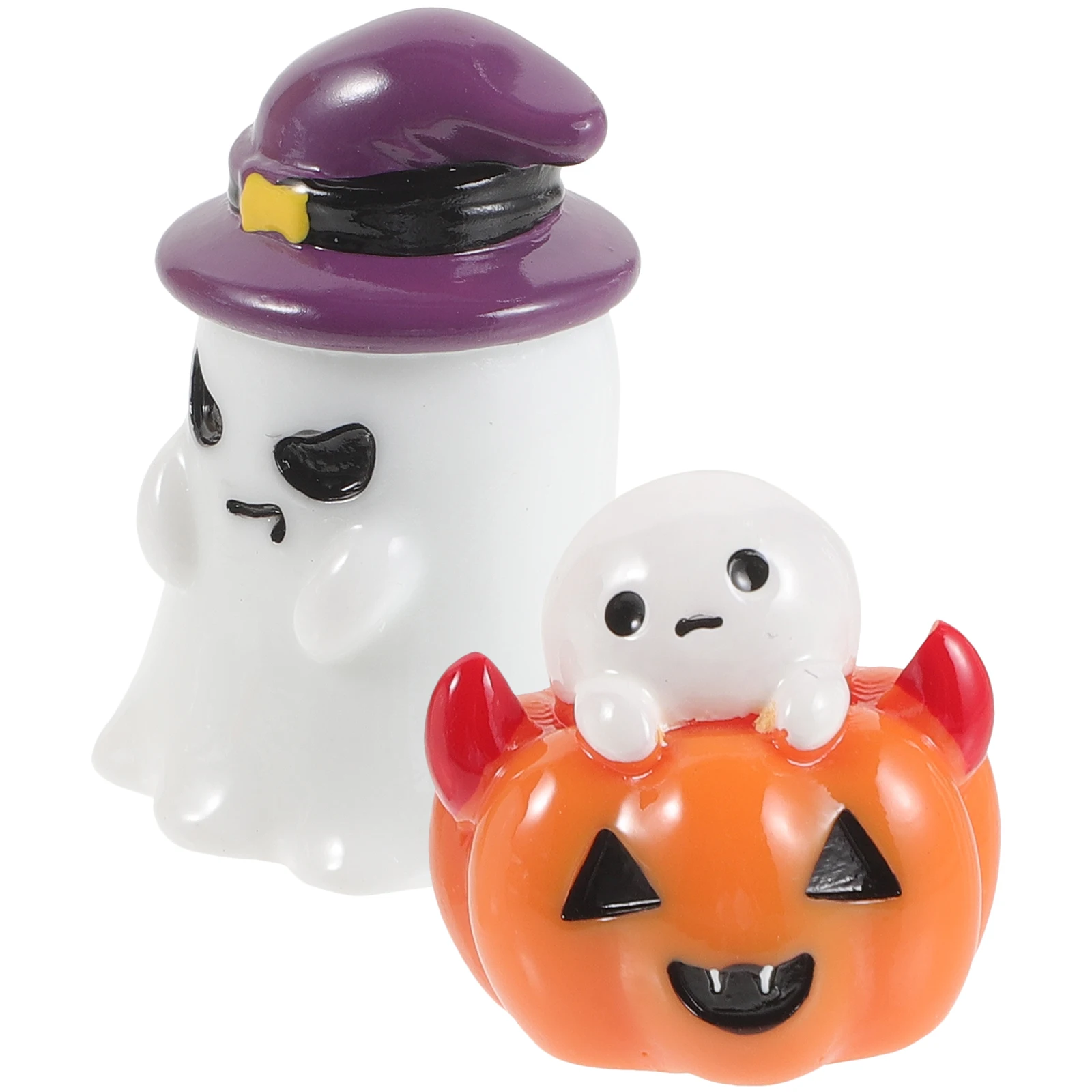 

Pumpkin Ghost Little Ornaments Halloween Table Decoration Decorations Outdoor Tabletop Indoor Mini Pumpkins
