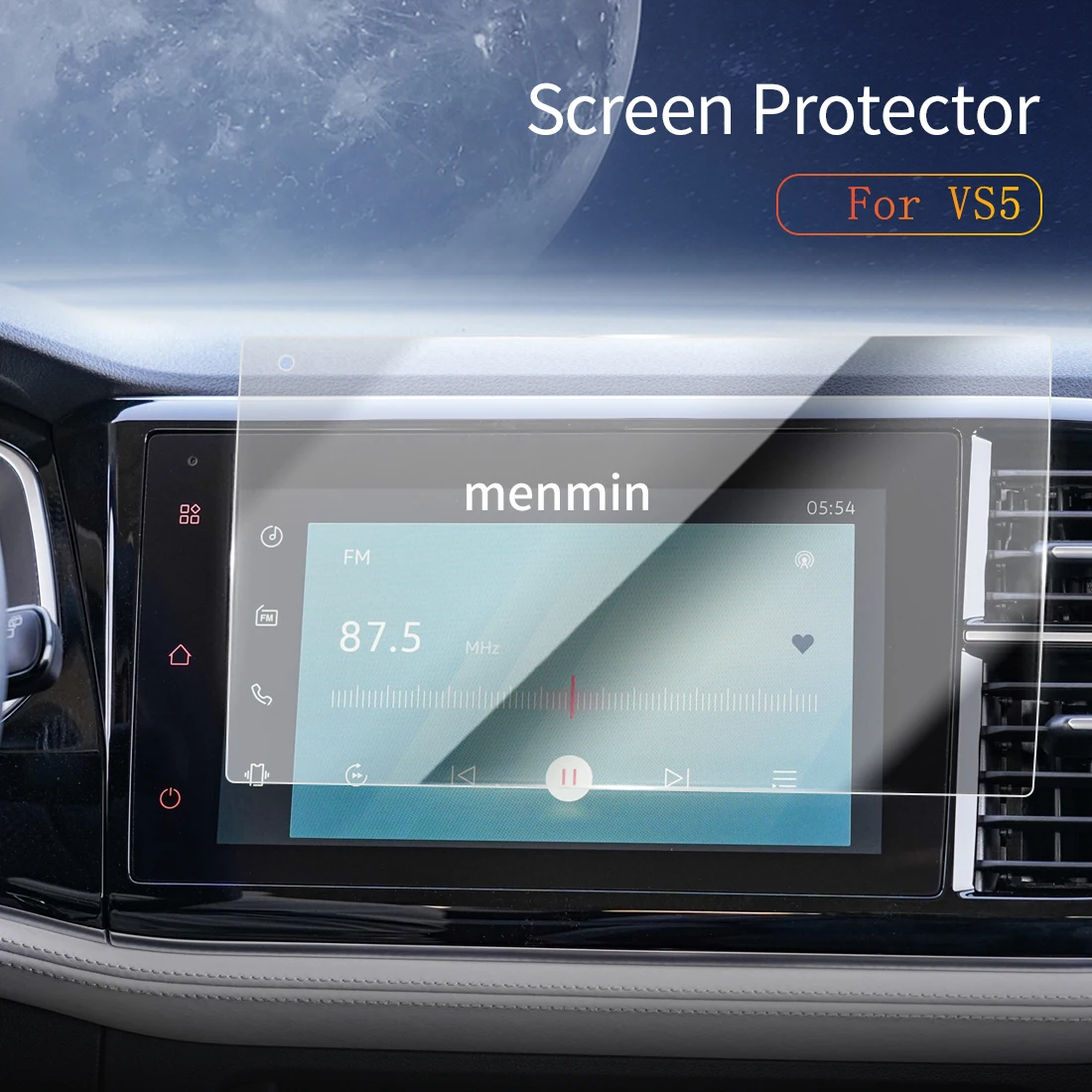 

Car Stickers Dash Carplay Mirror Screen Protector Display Tempered Glass Protective Vehicle For 25 Volkswagen Jetta VS5