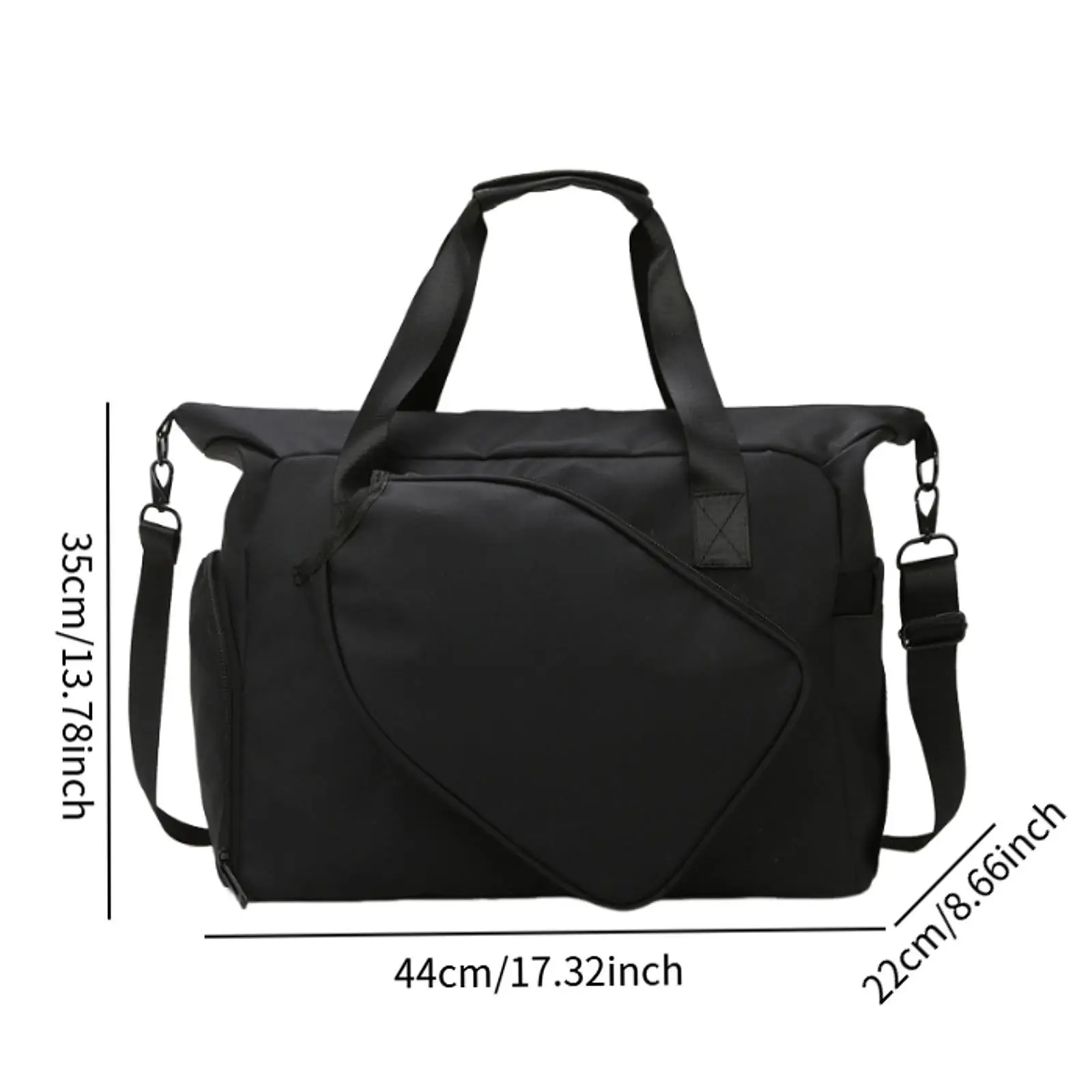 

Badminton Bag with Shoe Compartment Gym Bag for Adults Lightweight Large