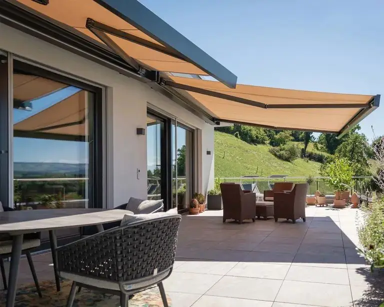 

Customizable Automatic Retractable Aluminum Awning for Outdoor Terrace & Balcony Waterproof Fabric Gazebo Motorized Awnings