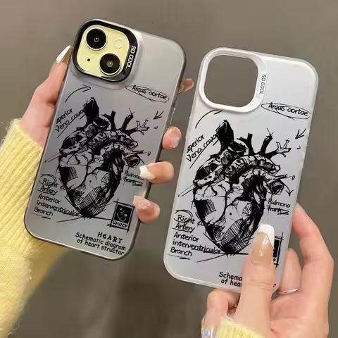 Cardiovascular Model Heart Medical Phone Case For Samsung Galaxy A55 A54 5G A15 A25 A35 S25 S24 Ultra S23 S20 FE S21 S22 Plus
