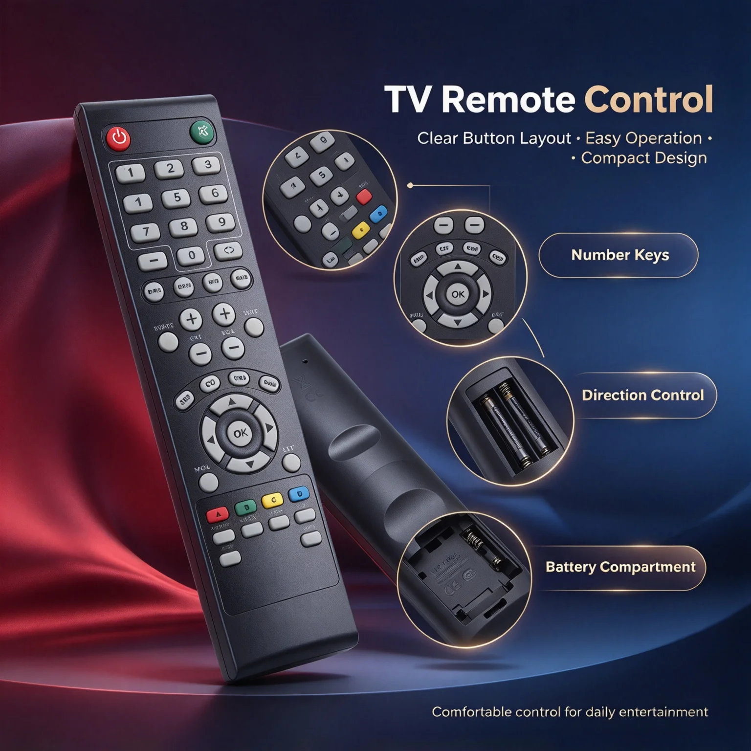 Remote Control WS-1288 WS-1288-2 For DEVANT RCA Haier PRESTIZ Proscan SEIKI Skyworth ELEMENT LCD TV Original