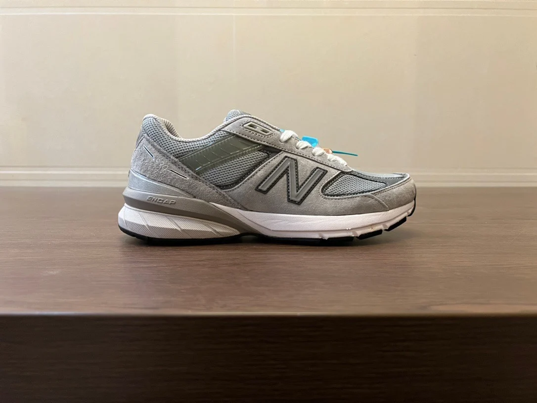 NewBalance-Zapatillas suaves antideslizantes para hombre y mujer, zapatos para caminar a campo traviesa, Unisex, EE. UU. 990V5, Retro, Vintage, para