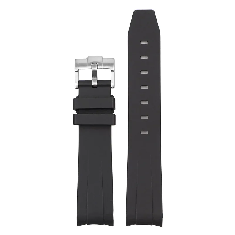 Silikon-Uhrenarmband für Omega X Swatch Joint MoonSwatch Planet, gebogenes Ende, TPU-Gummiband, Herren Damen Tauchsport-Uhrenarmband 20mm