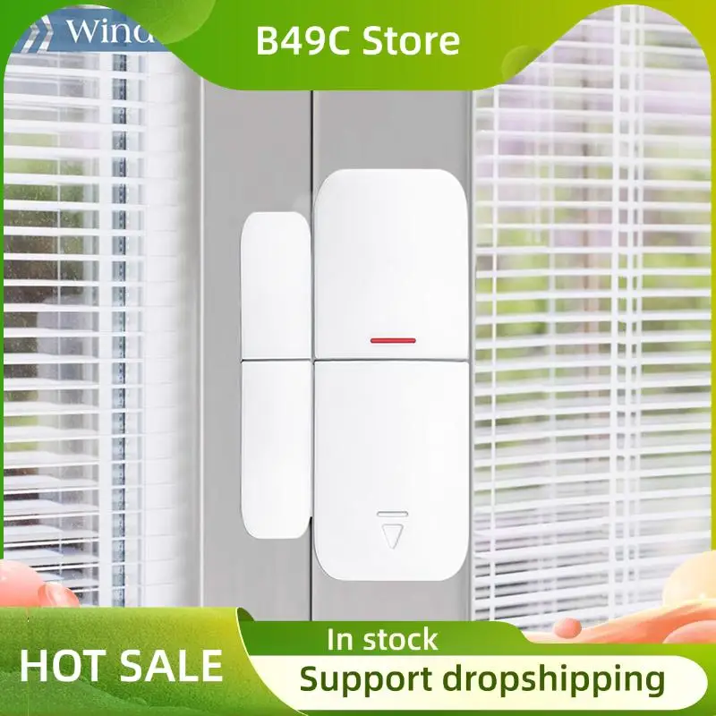 

B49C Tuya WIFI Home Security System Siren Alarm Wireless 433Mhz Sound Strobe Flash Alert Motion Sensor Door Detector Alexa Contr