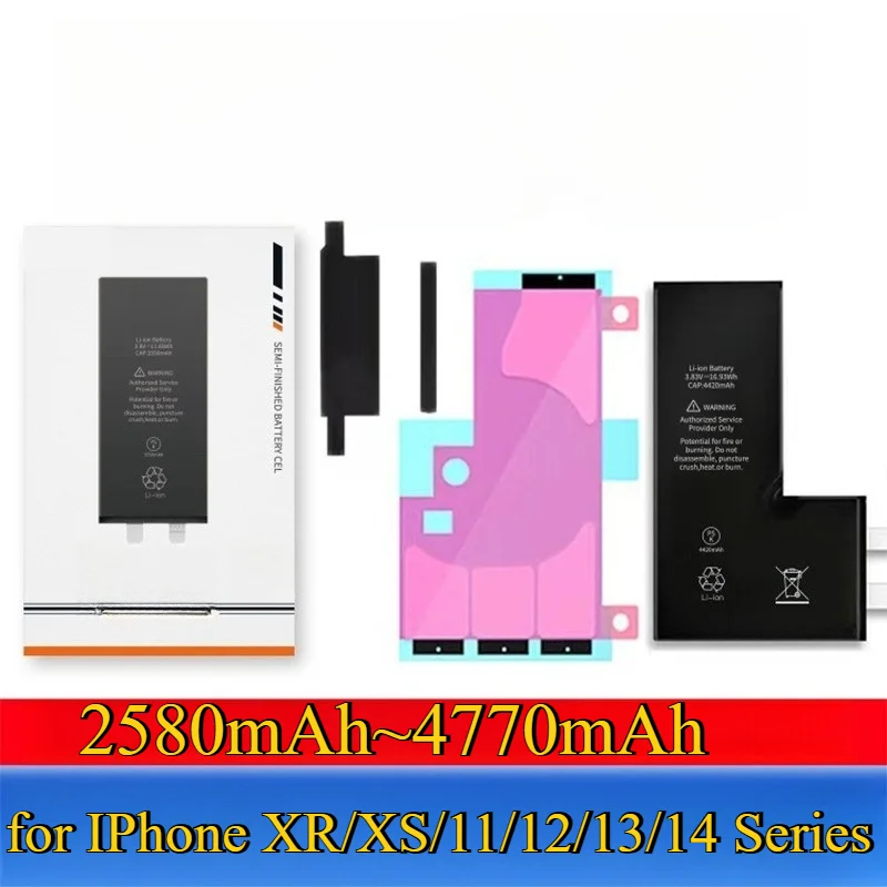 

Сменный аккумулятор большой емкости 4770 мАч для IPhone XR/XS/11/12/13/14 серии, обновленный литий-ионный аккумулятор, расширенный аккумулятор