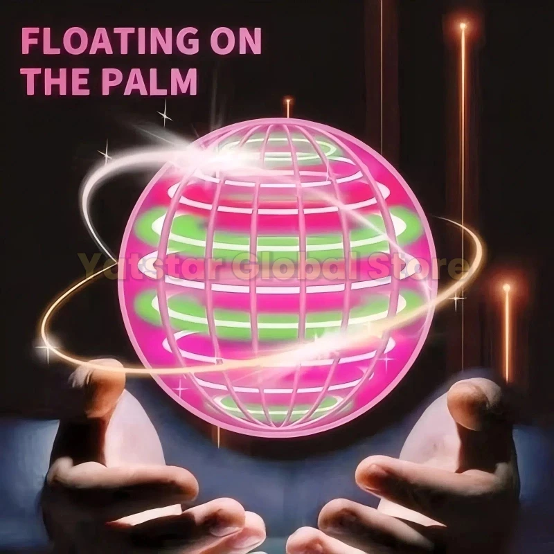 Palla volante Boomerang Drone Flyorb Magia con luci a LED Regalo Hover Ball Fly Nova Orb Flying Spinner Fidget Bambini Famiglia Giocattoli