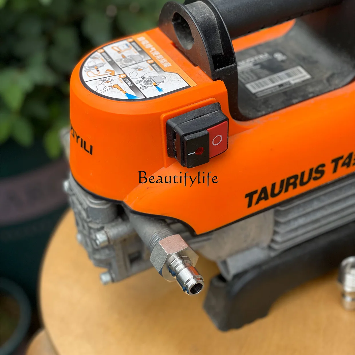 jj4 Stainless steel quick plug connector High pressure car washer water outlet interface Quick connect M22 socket