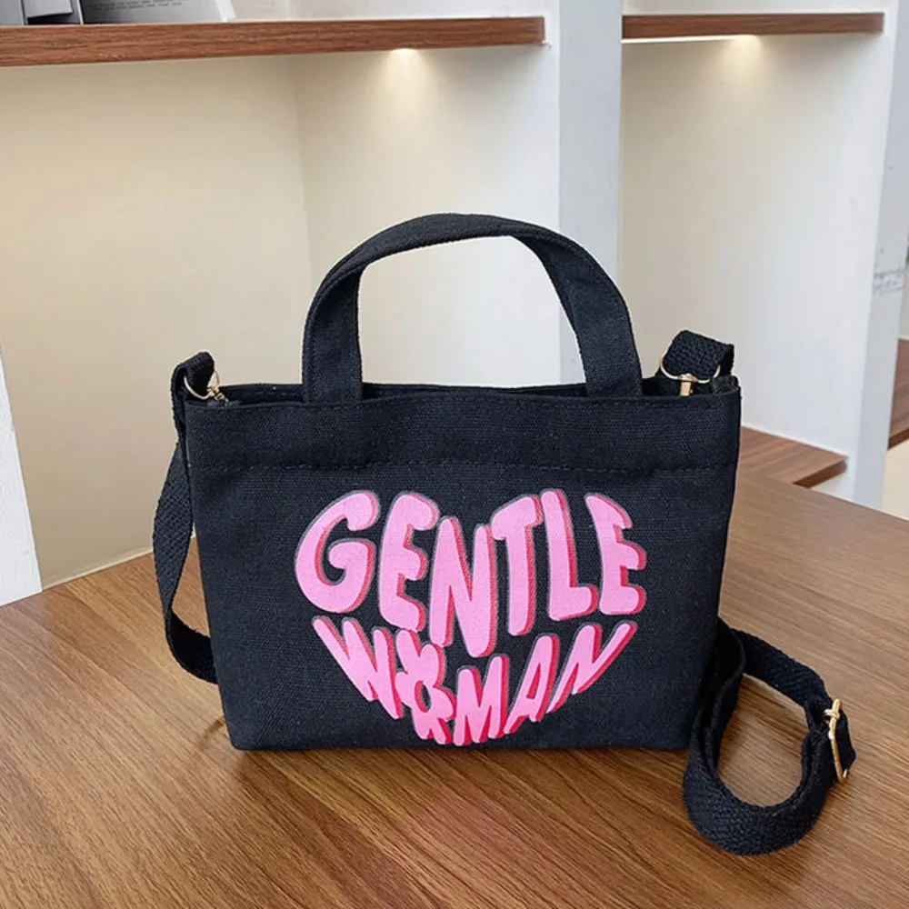 Thailand Gentle Woman GW Printed Canvas Shoulder Bag Underarm Bag Casual Handbag Messenger Bag Daily Commuting Bag