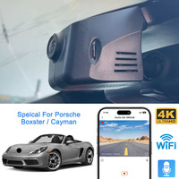 Mrec Dashcam Dual Camera Front Rear Wifi 4K Auto Dash Cam Plug Play Dash Camera for Porsche 718 Boxster Cayman 982 981 S GTS GT4