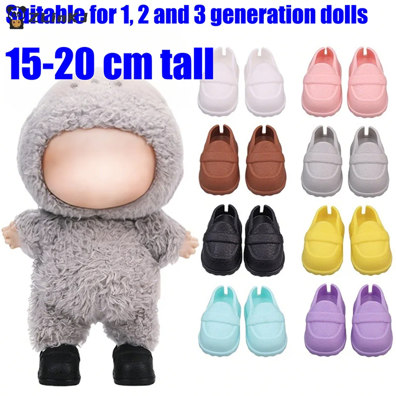 ▶ 1 paire de chaussures de poupée 15/17cm, Mini chaussures en plastique pour poupées, Mini chaussures à doigts, accessoire de vêtements pour poupées de 6.9 pouces
