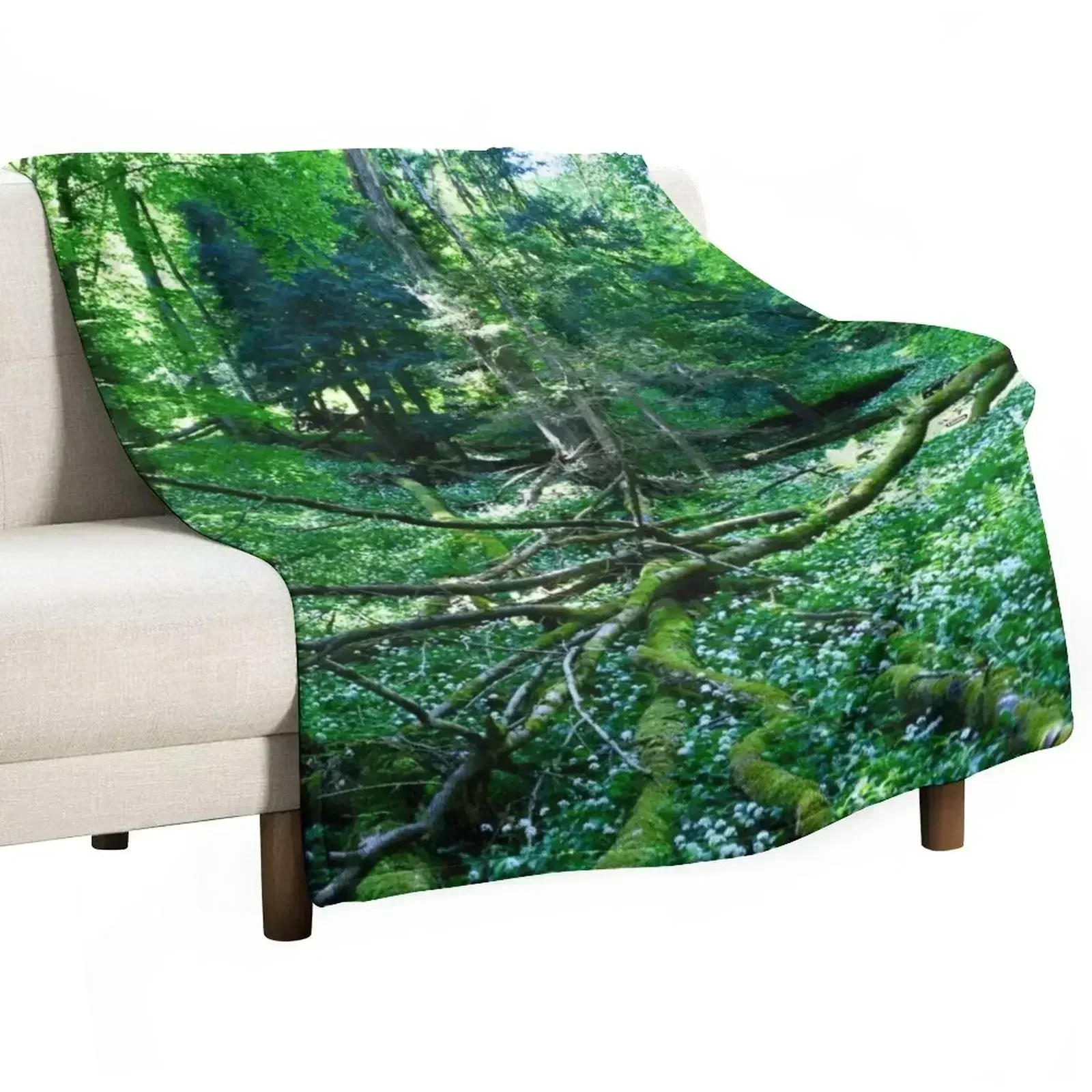 Jungle Switzerland / Swiss Artwork Photography Throw Blanket warm for winter Beautifuls Luxury St Vintage Winter beds Blankets