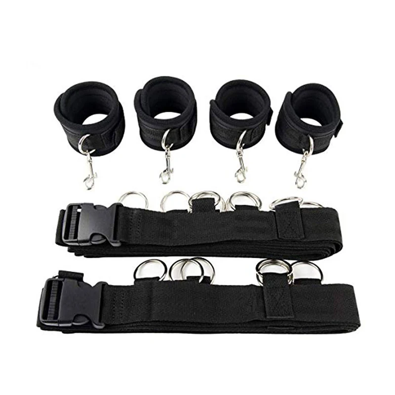 Adult Sex Products Erotic Bondage Bed Games Bondage Set Women Handcuffs Ankle Cuff Restraints Sex Toys For Couples Gay Games 18+