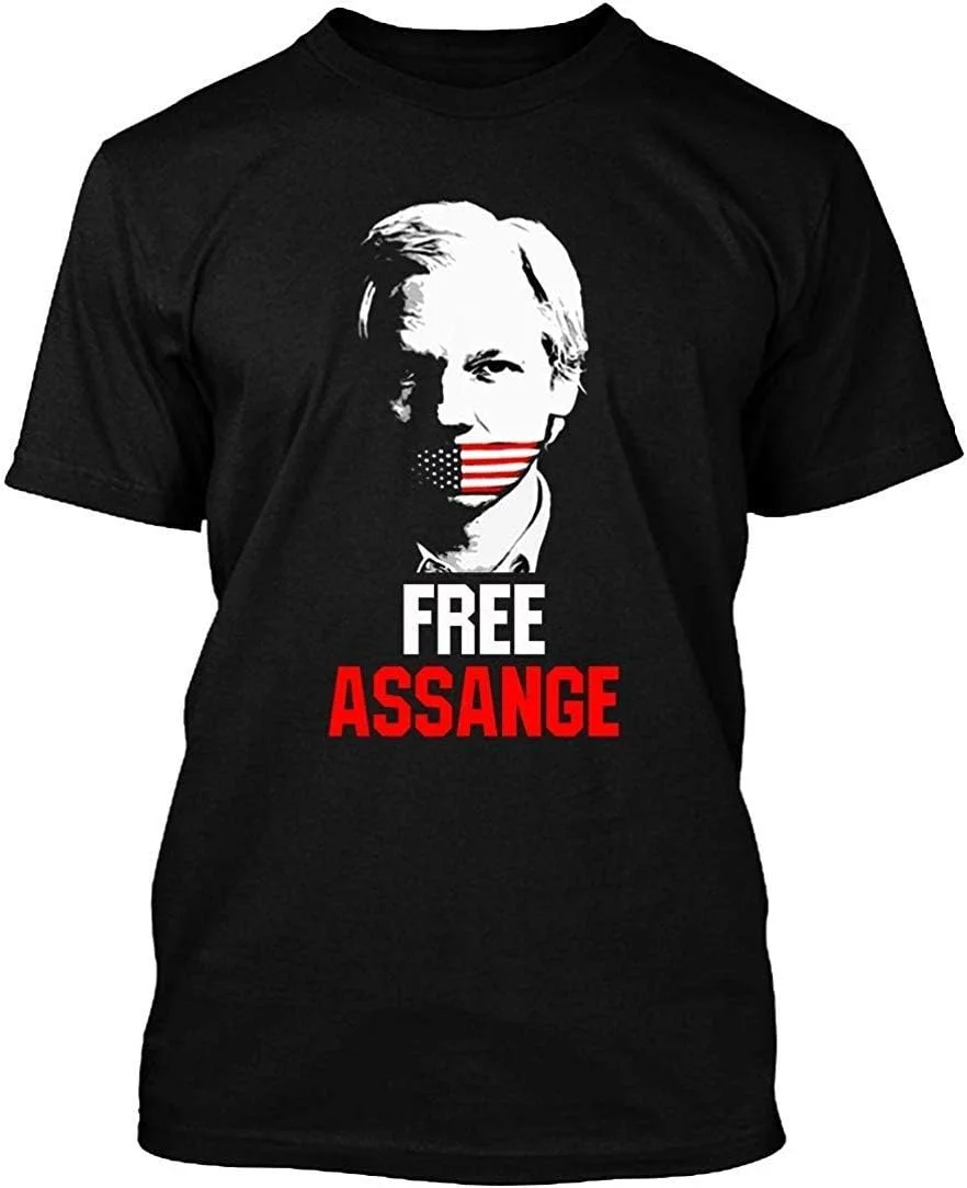 VidiAmazing Free Julian Assanger Men Clothing  Graphic T Shirts