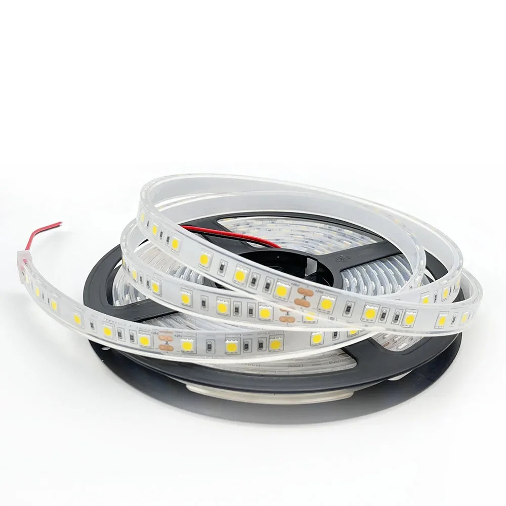 Green IP68 Waterproof LED Strip 12V 24V 5050 LED Flexible RGB Tape Light Lamp Warm White Red Blue For swimming Pool Fish Tank