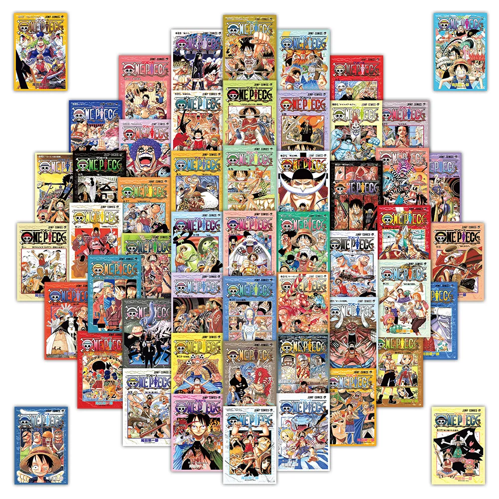 

60pcs Cartoon One Piece Wanted Poster Graffiti Stickers Waterproof Decals Stickers For Laptop Thermos Diy Stickers Kids Gift