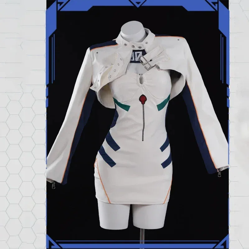 Eva new gospel warrior Asuka Hakumei cos motorcycle suit doujin Leather Jacket Cosplay Costume @ 0z *